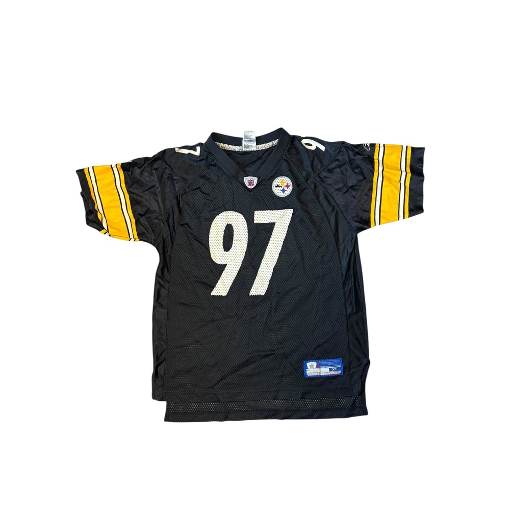 Youth XL Pittsburgh Steelers Bell 97 NFL Football Jersey Black Reebok